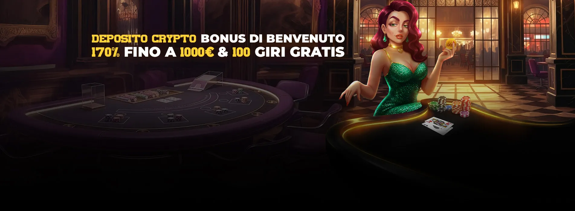 Bonus crypto Donbet 170% fino a 1000 € e 100 giri gratis